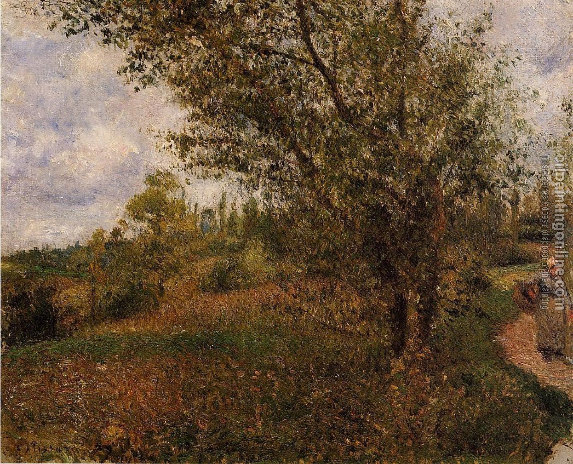 Pissarro, Camille - Pontoise Landscape, Through the Fields